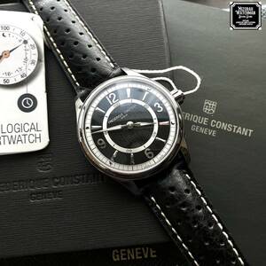 希少 Frederique Constant フレデリック・コンスタント ホルロジカル スマートウォッチ セクターダイアル スイス製クォーツ FC-282AB5B6