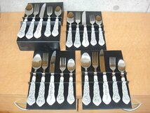 54251T 未使用 Disny ディズニー 美女と野獣 20pc カトラリーセット Flatware Set Beauty and the BEAST 4人分 5本×4セット_画像5