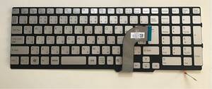 * new goods SONY VAIO for laptop 9Z.N6CBF.50J(149015711) backlight / numeric keypad attaching Japanese keyboard silver 