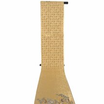 留袖用 袋帯 正絹 本金二重箔 伊勢物語 Lサイズ F6161 美品 レディース シルク 30代 40代 50代 60代 送料無料_画像4