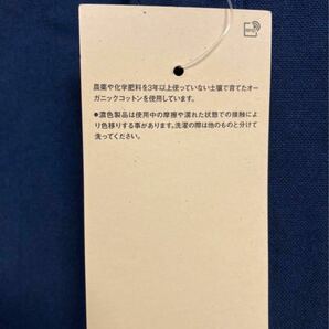 未使用 ★ 無印良品 ボタンダウン 半袖 シャツ 洗いざらしオックス 紳士 ダークネイビー M ★ E462の画像5