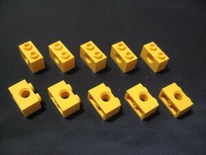 凸レゴ凸　%3700　1x2ビーム（黄）　10個　◆テクニック関連