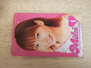 藤本美貴 未使用テレカ50度数 FIRST LIVE TOUR 2003 SPRING