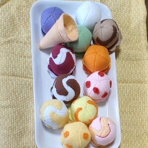 フェルトままごと アイスクリームセット