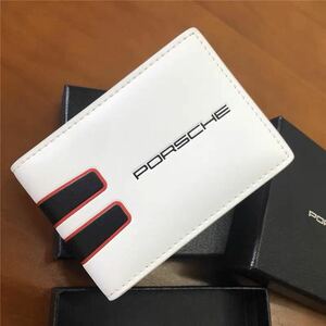 Porsche ポルシェ　二つ折り財布 カードケース　レザー　名刺入れ