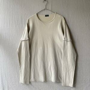 old MARGARET HOWELL カットソー / M コットン ナイロン ベージュ Tシャツ ロンT 長袖 T3-04150-4136 sale