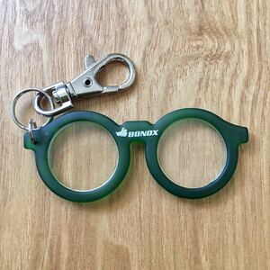 未使用 DULTON BONOX Loupe Glasses type Keyholder ダルトン ボノックス ルーペ 眼鏡型キーホルダー ウェリントンtype エブリデイキャリ