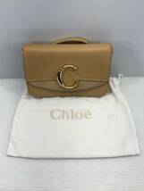 〇Chloe クロエ Cチェーンショルダーバッグ ブリーチドブラウン CHC19SS192A37218 中古品〇_画像1