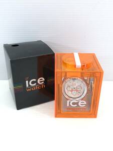 □ice watch アイスウォッチ 腕時計 アイスクロノパーティ ビッグビッグ CH.WOE.BB.S.13 ホワイト オレンジ□25