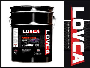 ■送料無料■LOVCA RACING-GEAR 80W-190 20L■ドリ車に人気です!100％化学合成油■ミッションデフ兼用 LSD対応■日本製ラブカ■LRG80190-20