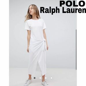 POLO ポロラルフローレン ワンピース Tシャツ ラップ リボン ロゴ