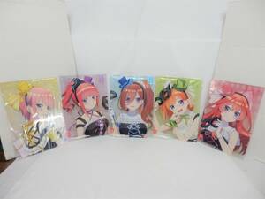 062C137D◆【未開封】ひこくじ 映画五等分の花嫁 masquerade party A3アクリルボード 5点セット コンプリート A賞〜E賞 