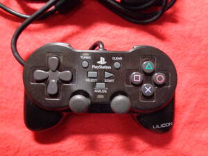 ◆動作品即決◆ LiLiCON コントローラー PS2 用 アナログ 黒 520