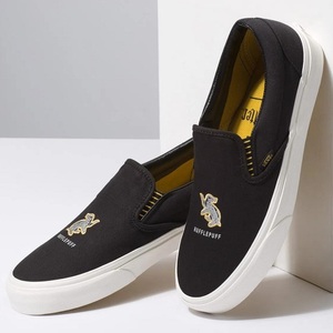 バンズ ハリーポッター コラボ クラシック スリッポン 27.5cm ブラック ハッフルパフ VANS CLASSIC SLIP-ON Harry Potter スニーカー