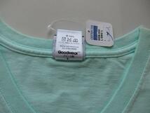 ジャンク 新品 Goodwea グッドウェア スリムフィット VネックポケットTシャツ ジャンク品 折焼けありライムグリーン(L-GRN) サイズL_画像3