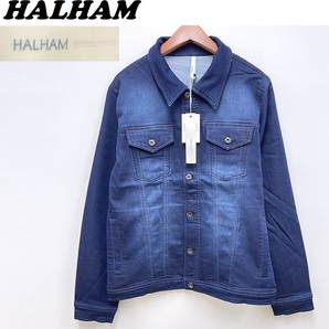 /L/ HALHAM デニムジャケット ジージャン インディゴ メンズ レディース アメカジ カジュアル バイク ボタンGジャンタグ ハルハム