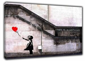バンクシー Banksy 高級 キャンバス アート 大 パネル ポスター A１ 海外 雑貨 グッズ インテリア おしゃれ 雑貨 カフェ ストリートアート