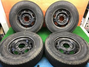 3Q-101)冬 195/80R15 DUNLOP Winter Maxx SV01 2020年 8-8.5分山 日産純正 キャラバン等