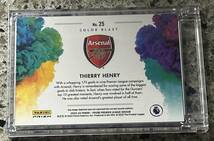 2022-23 PANINI PRIZM EPL Thierry Henry アンリ PREMIER LEAGUE COLOR BLAST インサートカード SSP Arsenal_画像2