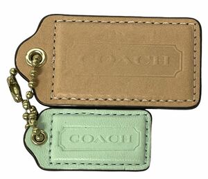 COACH strap key holder leather tag Coach 