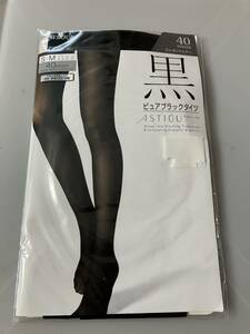 ATSUGI ASTIGU чистый черный трико чёрный 40 Denier натуральный sia-S-M deep black atsugi Asti -gtights