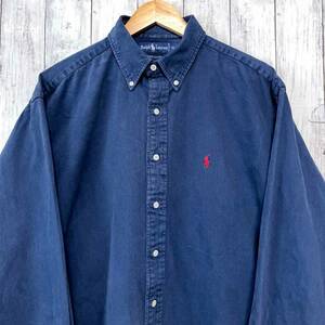  Ralph Lauren Ralph Lauren рубашка с длинным рукавом chino рубашка толстый мужской one отметка XL размер 3-211