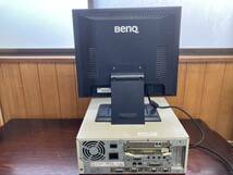 【起動確認済】PC-9821 V166 MMX Pentium166MHz 64MB 1.2GB LHA-20 BenQ Q3T3 液晶モニターセット ジャンク_画像2