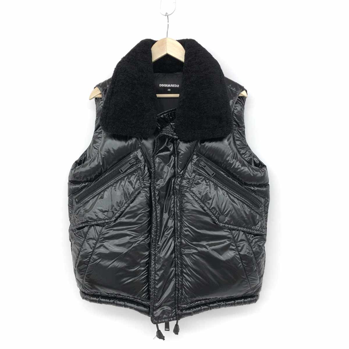 注文後の変更キャンセル返品 新品 DSQUARED2 21-22AWロゴパッチ付 光沢