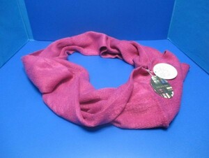  new goods * lady's simple round shape long muffler snood purple pink one . approximately 160cm width approximately 40cm stole *n