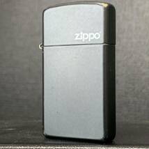 ZIPPO SLIM Black Matte 美商品 オイルライター ジッポースリム ブラック マット 2013年製 箱有り Y0419_画像2