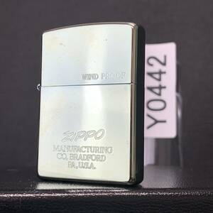 ZIPPO 未使用　WIND PROOF オイルライター イタリック体 ジッポー 2004年製 Y0442