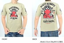 RADIO TEDMAN半袖Tシャツ◆TEDMAN/テッドマン ベージュXXLサイズ（サイズ46）TDSS-557 エフ商会 efu アメカジ 赤鬼 ラジオ_画像3