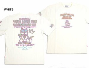 テッドマンカジノ半袖Tシャツ◆TEDMAN/テッドマン ホワイトMサイズ（サイズ40） TDSS-552 エフ商会 efu 赤鬼 ネオン ギャンブル