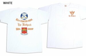 半袖Tシャツ「61st FIGHTER SQ.」◆BUZZ RICKSON'S ホワイトLサイズ BR79124 バズリクソンズ ミリタリー 東洋エンタープライズ