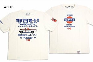 動く看板半袖Tシャツ◆カミナリ ホワイトXXLサイズ 2限定解除 KMT-233 エフ商会 雷 サニトラ 昭和 旧車 efu