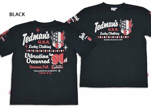 アメリカン・ポップ半袖Tシャツ◆TEDMAN/テッドマン ブラックSサイズ（サイズ38）TDSS-559 エフ商会 efu アメカジ 赤鬼 レッドデビル