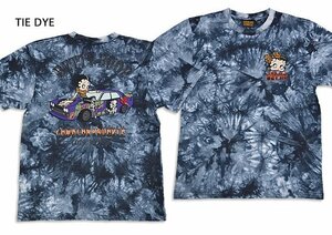 LBK×BETTY 痛車Betty Tee◆ロウブロウナックル タイダイMサイズ 523871 ベティーちゃん モーター バイカー ユニセックス