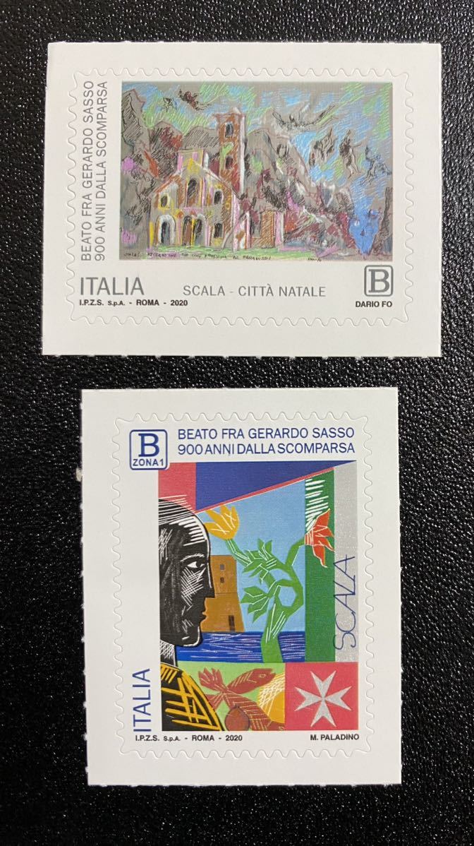 Italienische Malerei, 2 Typen, komplett unbenutzt, NH, Antiquität, Sammlung, Briefmarke, Postkarte, Europa