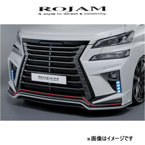 ロジャム ROJAM IRT GENIK フロントバンパースポイラー LED付き ヴェルファイア 30系 22-FB-VE3004 ROJAM エアロ 外装 エクステリア