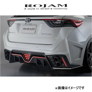 ロジャム ROJAM IRT GENIK リアバンパースポイラー LED付き ハリアー AVU65W 22-RB-HA60 ROJAM エアロ 外装 エクステリア