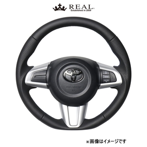 レアル ステアリング オリジナルシリーズ(オールレザー)ピクシス ジョイC LA250A/LA260A M90-LPB-BL REAL