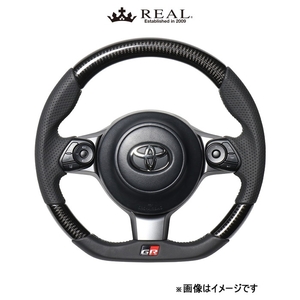 レアル ステアリング オリジナルシリーズ エンブレムタイプ(ブラックカーボン)ハリアー 60系 GRM-BKC-SL REAL