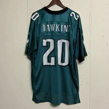 NFL Reebok リーボック フィラデルフィア・イーグルス 22DAWKINS EAGLES古着メンズLアメフトフットボールシャツ_画像2