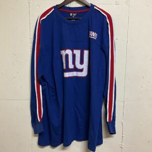 NFL 長袖Tシャツ ロンT 長袖 ゲームシャツ アメリカフットボール ny GIANTS 3XL 古着 ユーズド