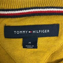 TOMMY HILFIGER トミーヒルフィガー コットンニット ニットセーター M 古着 ユーズド マスタード_画像4