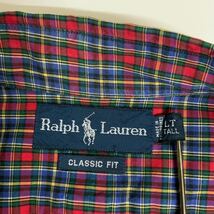 Ralph Lauren ラルフローレン長袖ボタンダウンシャツ古着メンズL TALL_画像3