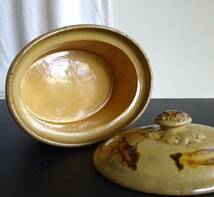 19世紀 フランス MIELLE MIELLE 陶器 テリーヌポット 器 皿 焼物 鉢 飾皿 陶器 民藝 骨董 古道具 美術 アンティーク_画像5
