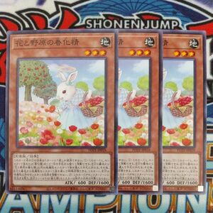 15913☆遊戯王☆ 花と野原の春化精 3枚 ノーマル POTE