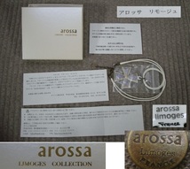 アロッサ リモージュ 陶製 クロスモチーフ ネックレス arossa LIMOGES FRANCE 十字架 陶器 ペンダント_画像1