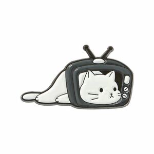 テレビになった猫ピンバッジ 